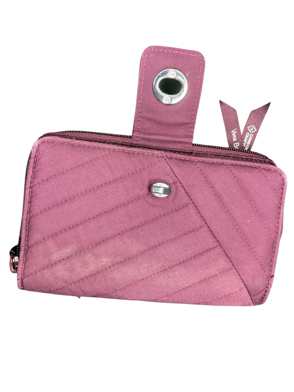 Vera Bradley mulled wine RFID Turnlock Wallet - Picture 4 of 8